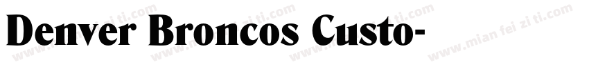 Denver Broncos Custo字体转换